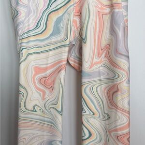 Old Navy Active PowerSoft High Rise Multicolor Swirl Leggings | Size Large